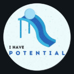 'I Have Potential' Stickers<br><div class="desc">'I have potential' Stickers for the physics lover in all of us :) For any and every occassion!</div>
