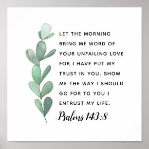 I Have Put My Trust in You Scripture Print