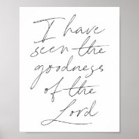 I have seen the goodness of the Lord Script