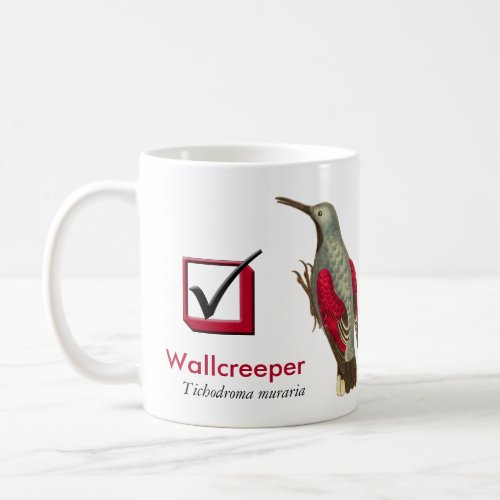 I Have Seen the Wallcreeper Birders Check Box Coffee Mug