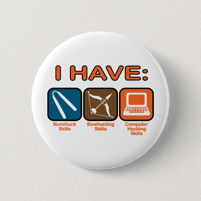 I Have Skills Napoleon Dynamite Button (Front)