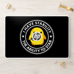 I Have Stability Ability To Stab Funny HP Laptop Skin