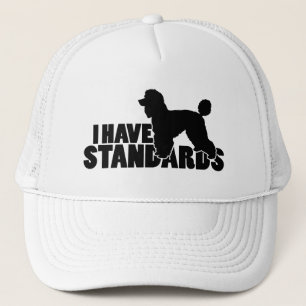 I have standards - standard poodle silhouette gear trucker hat