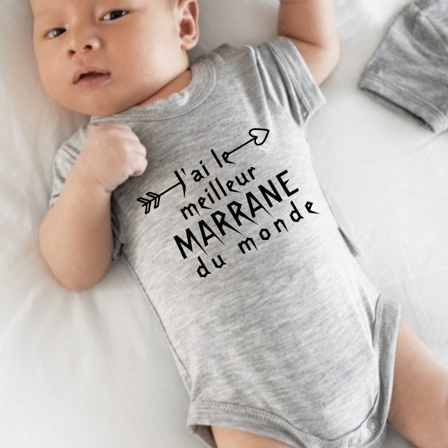 I have the best grandma in the world  baby bodysuit (Creator Uploaded)