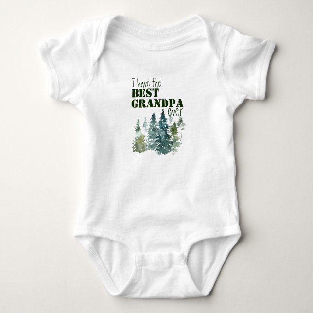 I Have the Best Grandpa Baby Bodysuit (Front)