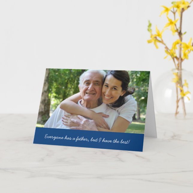 I Have The Best Photo Father's Day Card (Yellow Flower)