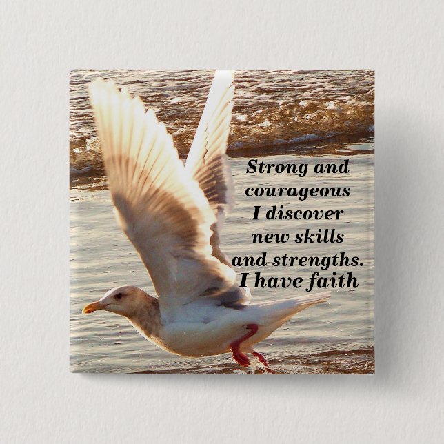 I have the faith_ Button_by Elenne Pinback Button (Front)