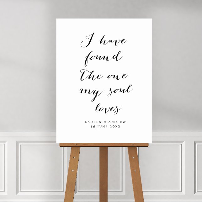 I Have the Found the One Wedding Welcome Foam Board (Creator Uploaded)