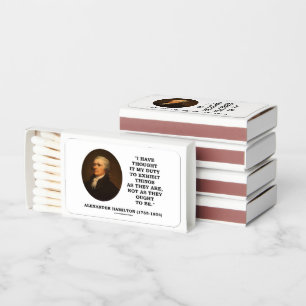 I Have Thought It My Duty Exhibit Realist Hamilton Matchboxes
