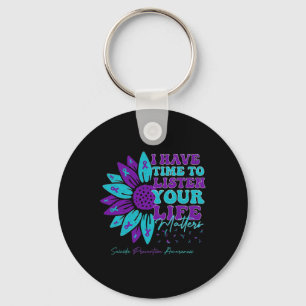 I Have Time To Listen Support Suicide Prevention A Keychain