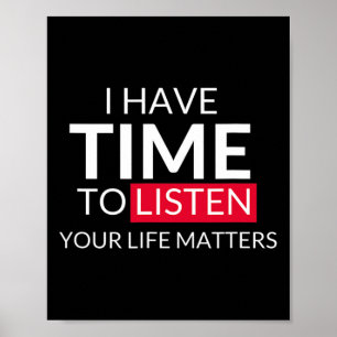 I Have Time To Listen Your Life Problems - Suicide Poster