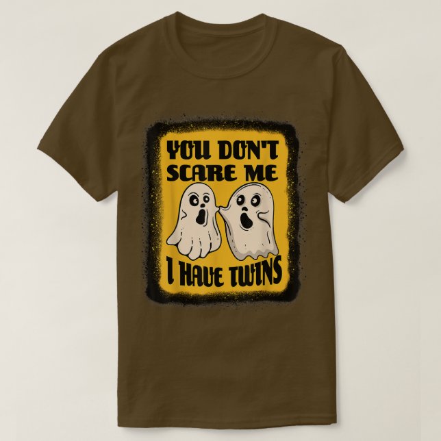 I Have Twins Funny Boo Ghost Halloween Costume For T-Shirt (Design Front)