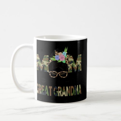 I Have Two Titles Mom And Great Grandma Camo Flora Coffee Mug