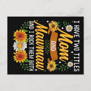 I Have Two Titles Mommy Gift, Mother's Day Gift Postcard