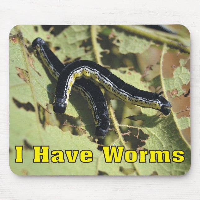 I Have Worms Catalpa Worms Mouse Pad (Front)
