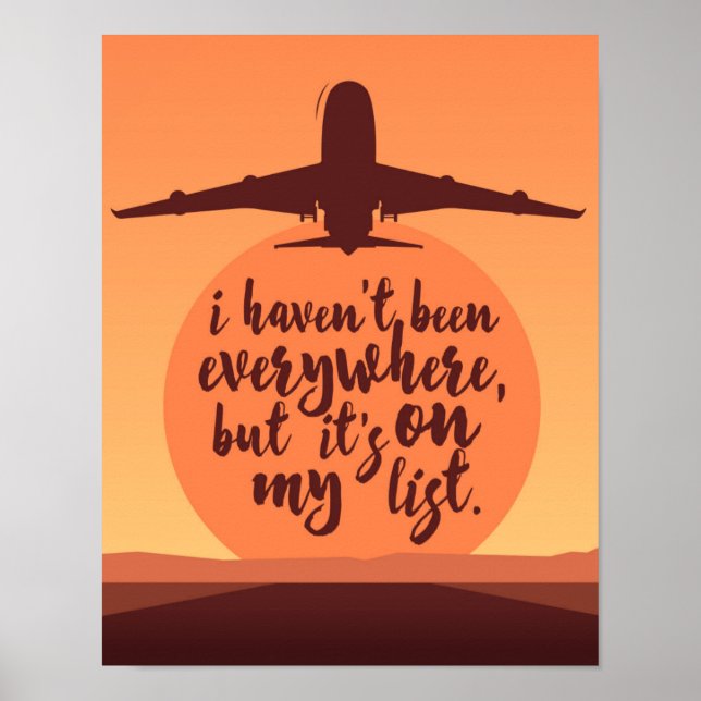 I Haven't Been Everywhere Poster (Front)