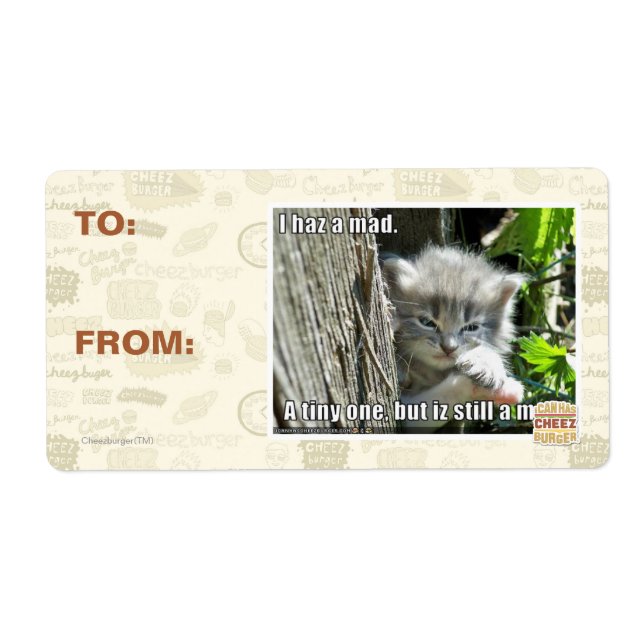 I haz a mad label (Front)