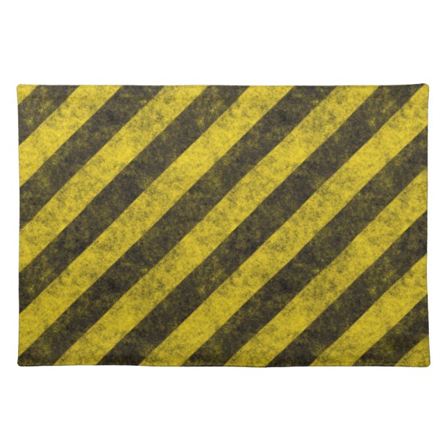 i hazard stripes copy2 cloth placemat (Front)