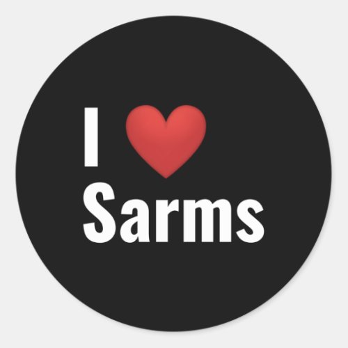 I He Sarms Classic Round Sticker