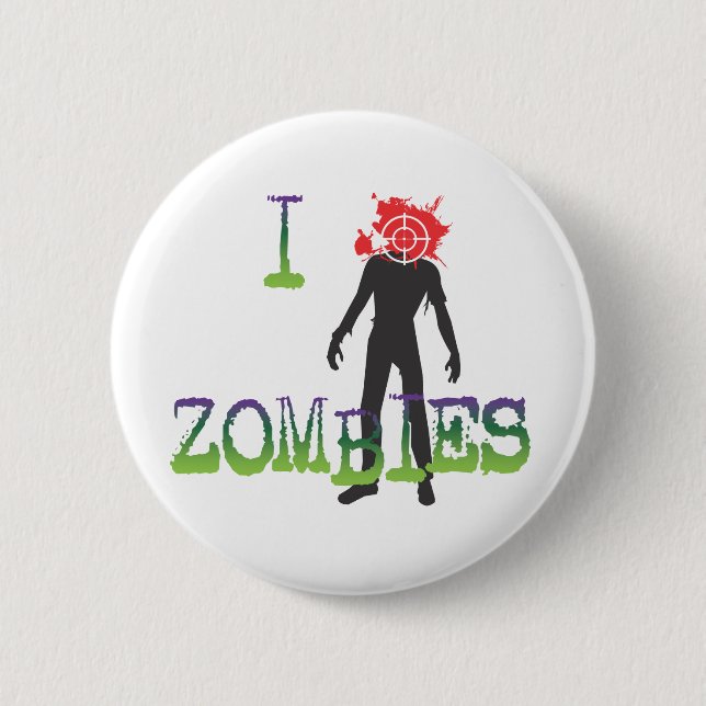 I Headshot Zombies Button (Front)