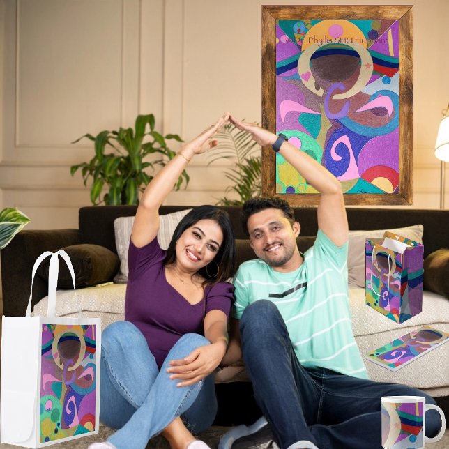 I Heal Grocery Bag (Get the full "I Heal" collection at: https://bit.ly/SmartArtZazzle)