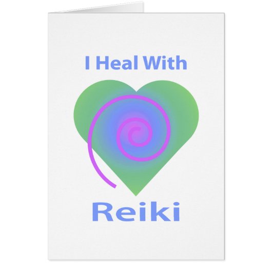 I Heal with Reiki Cards (Front)