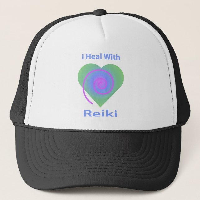 I Heal with Reiki Trucker Hat (Front)