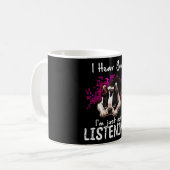 I Hear You Boston Terrier I'm Just Not Listening Coffee Mug (Front Left)