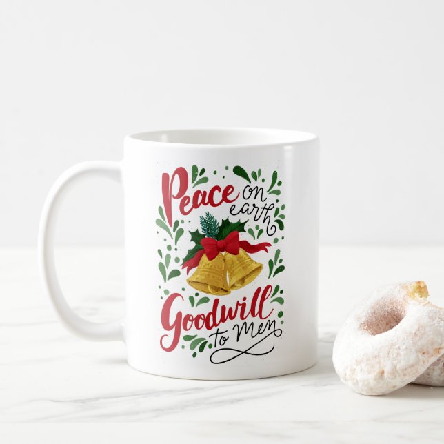 I Heard The Bells Coffee Mug (With Donut)