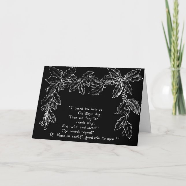 I Heard The Bells On Christmas Day Holiday Card (Front)