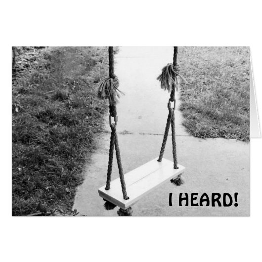 I HEARD-THE SWINGER IS NOW "30!" (Front Horizontal)