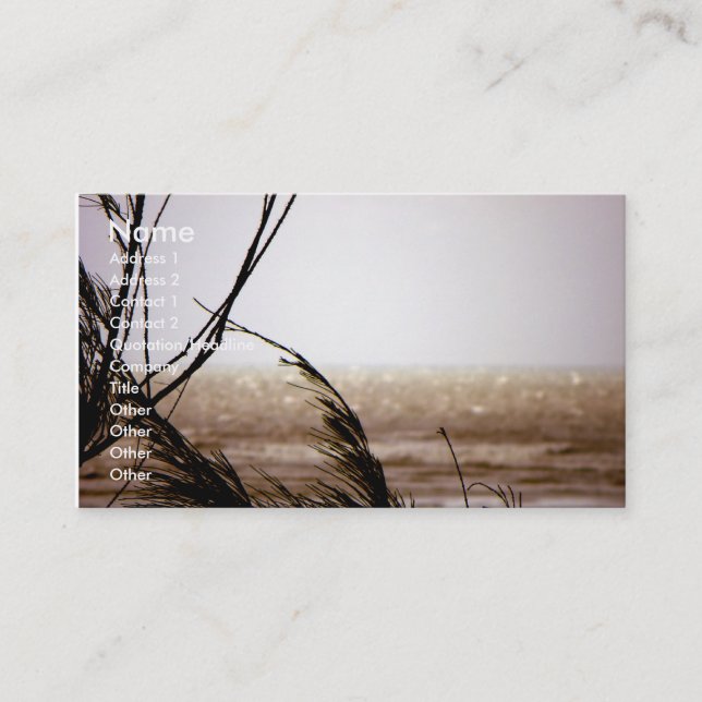 I Heard Wind/ Glimmering Sea Business Card (Front)
