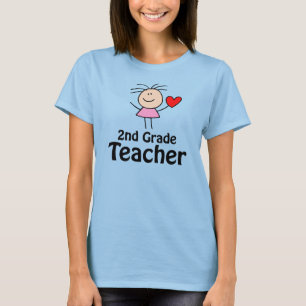 I Heart 2nd Grade Teacher T-shirt