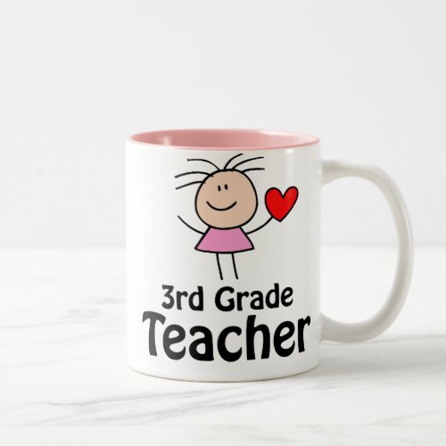 I Heart 3rd Grade Teacher Mug