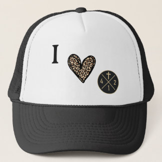 I heart 4:12 trucker cap