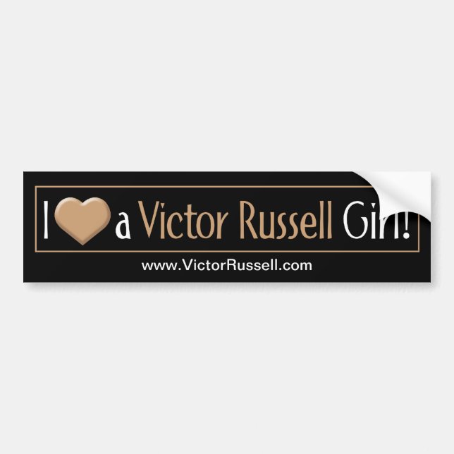 I heart a VR Girl Bumper Sticker (Front)