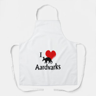 I Heart Aardvarks Apron