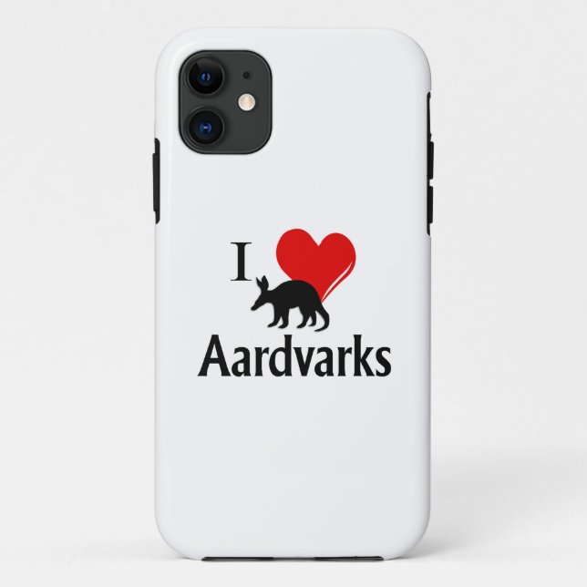 I Heart Aardvarks Case-Mate iPhone Case (Back)