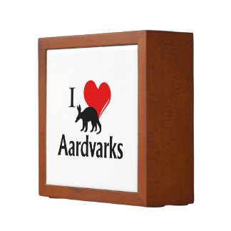 I Heart Aardvarks Desk Organizer
