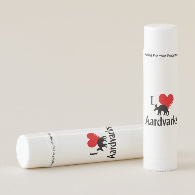 I Heart Aardvarks Lip Balm (Front)