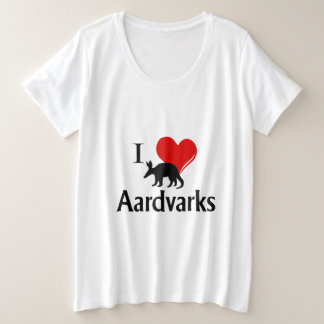 I Heart Aardvarks Plus Size T-Shirt