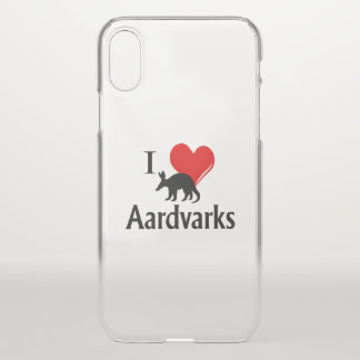 I Heart Aardvarks iPhone X Case