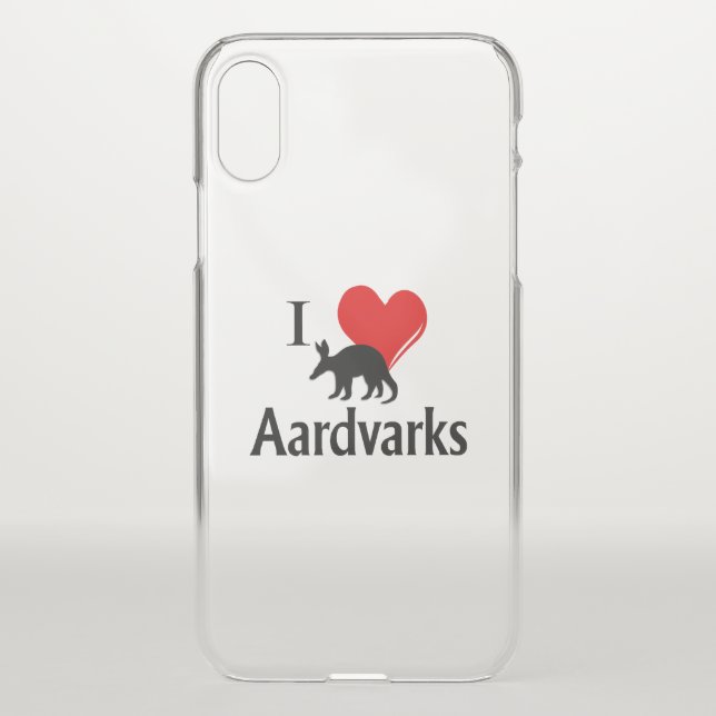 I Heart Aardvarks Uncommon iPhone Case (Back)