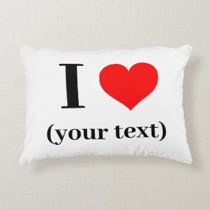 I HEART! Accent Pillow 12" x 16" - polyester