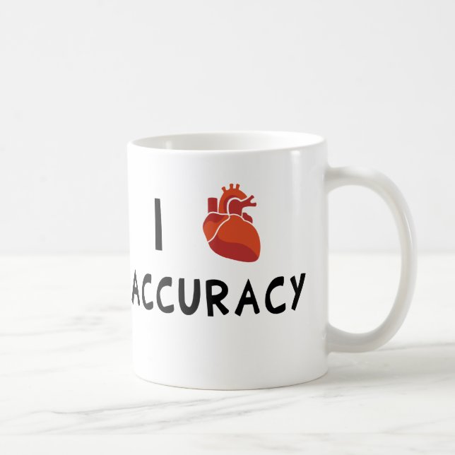 I Heart Accuracy Coffee Mug (Right)