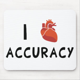 I Heart Accuracy Mouse Pad