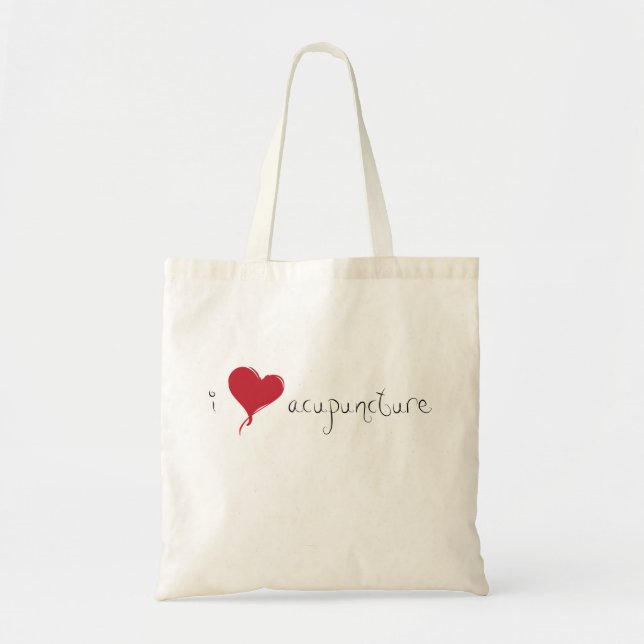 I Heart Acupuncture Tote Bag (Front)