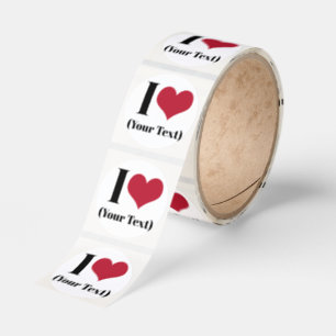 I Heart (Add Your Own Custom Text) Template Classic Round Sticker
