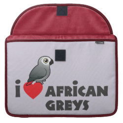 I Heart African Greys Macbook Pro 15