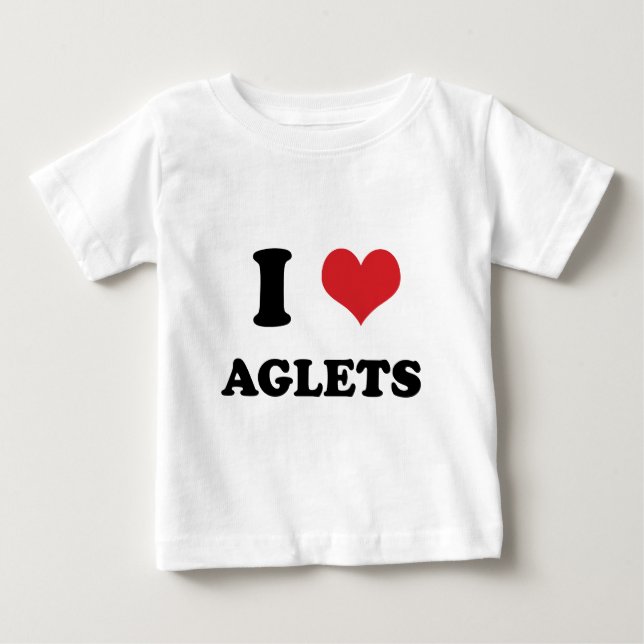 I (heart) Aglets Baby T-Shirt (Front)